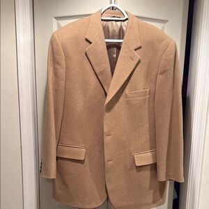 Brooks Brothers 100% Camel Hair Sport Blazer Size 44R